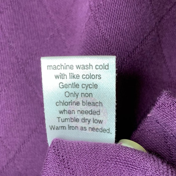 Lady Hagen Long Sleeved Polo in Plum-Size Medium - Picture 8 of 9